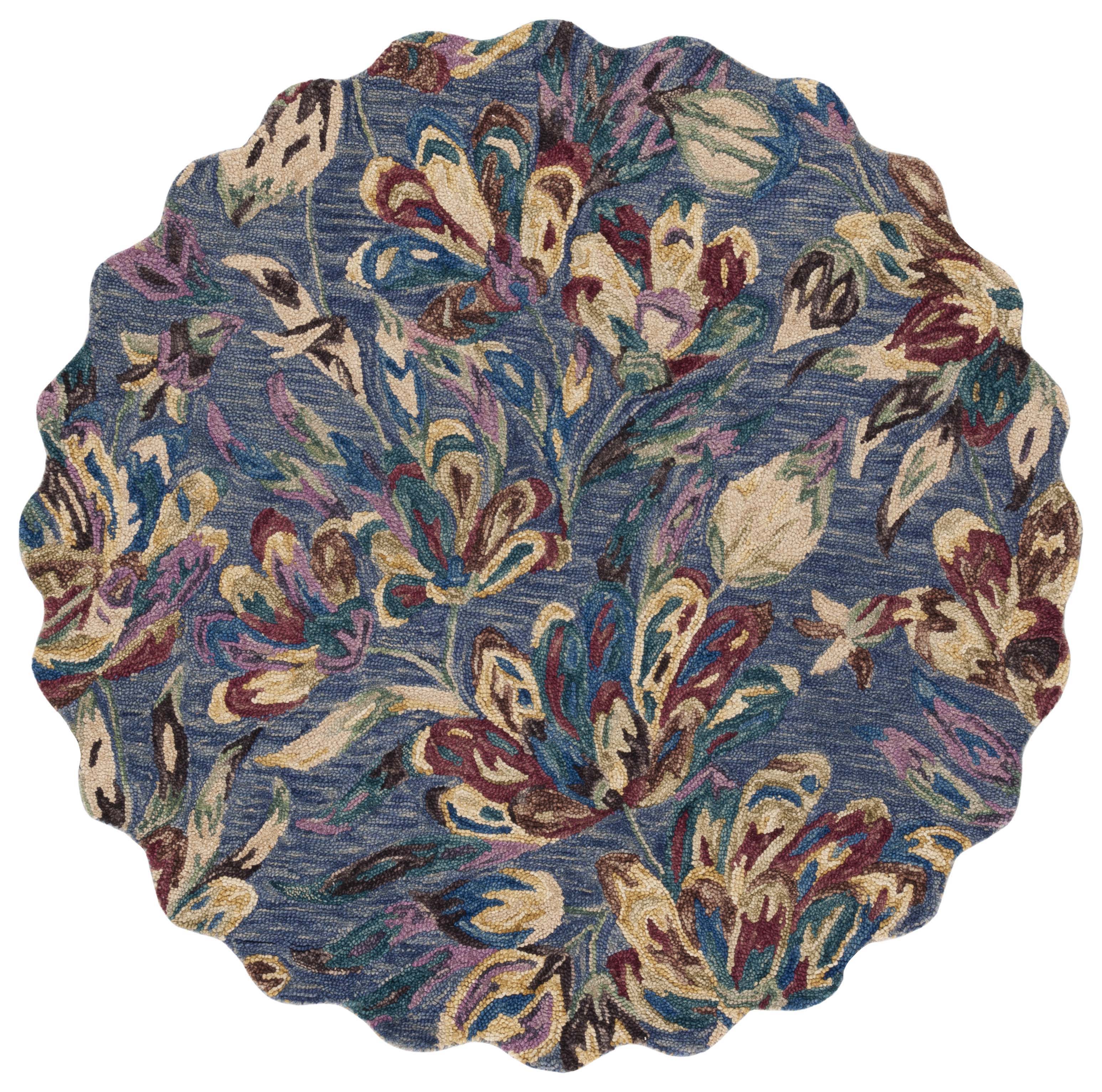 Safavieh Blossom 462 Rug, BLM462 - Blue / Violet