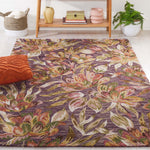 Safavieh Blossom 462 Rug, BLM462 - Purple / Sage