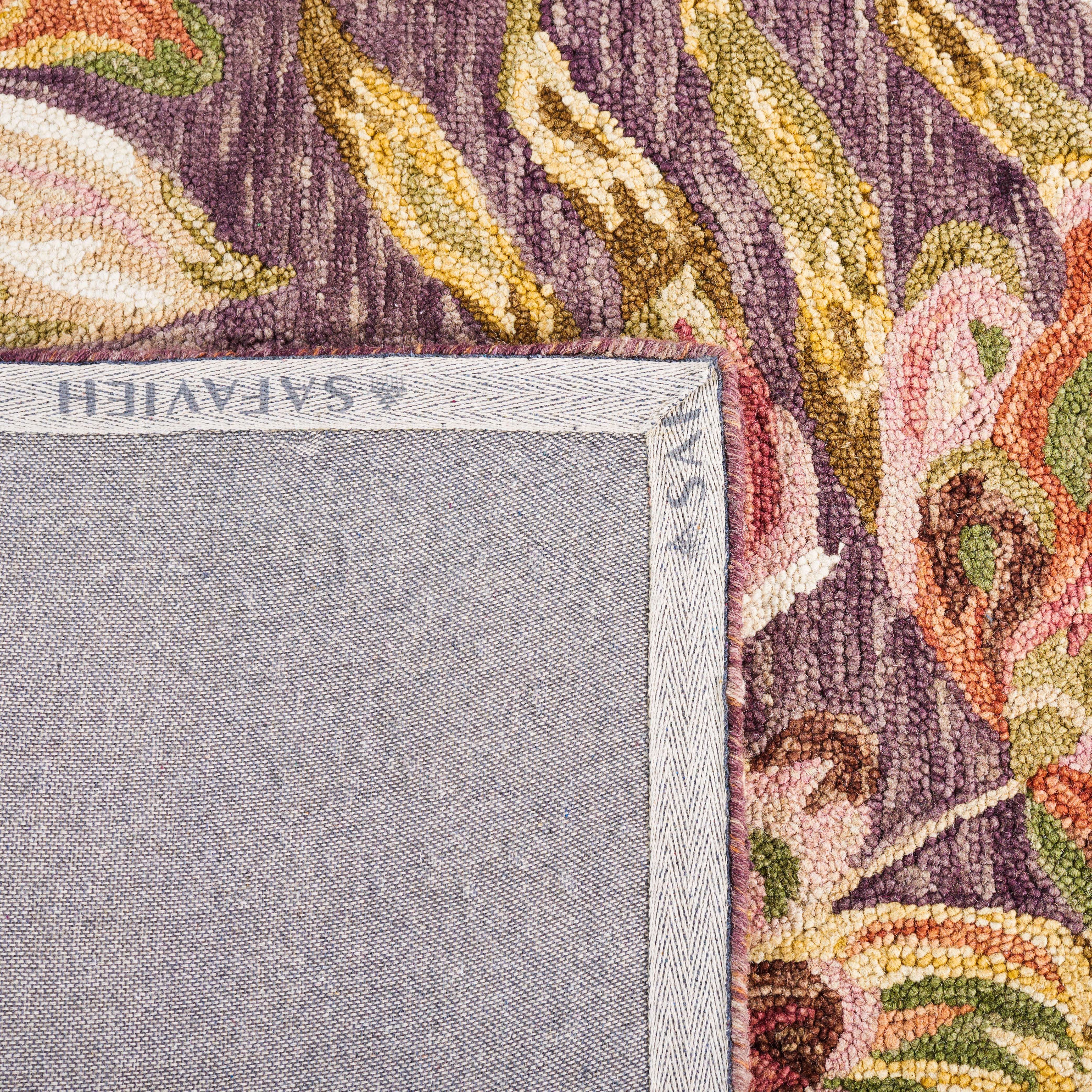 Safavieh Blossom 462 Rug, BLM462 - Purple / Sage
