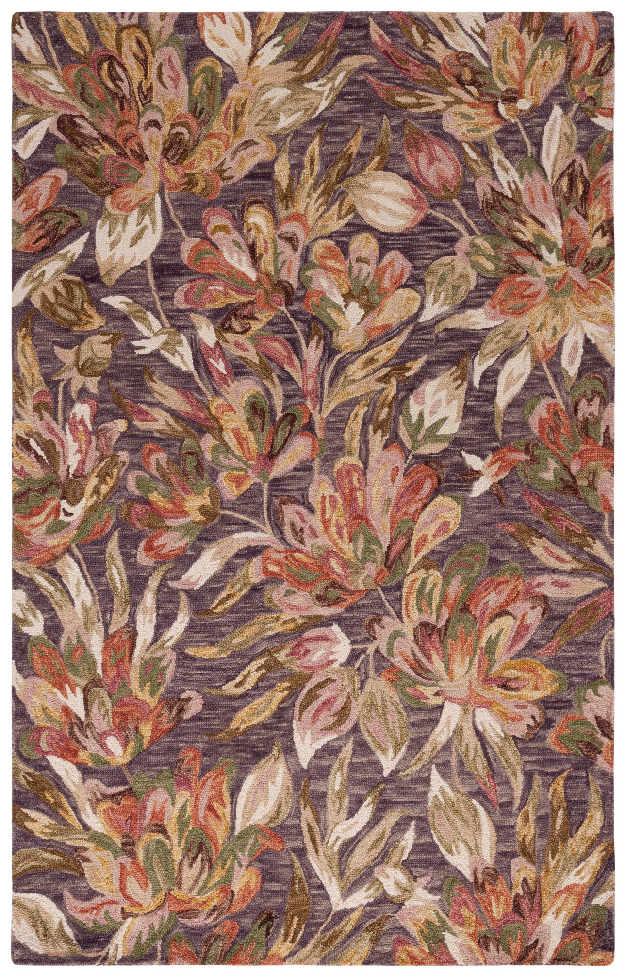 Safavieh Blossom 462 Rug, BLM462 - Purple / Sage