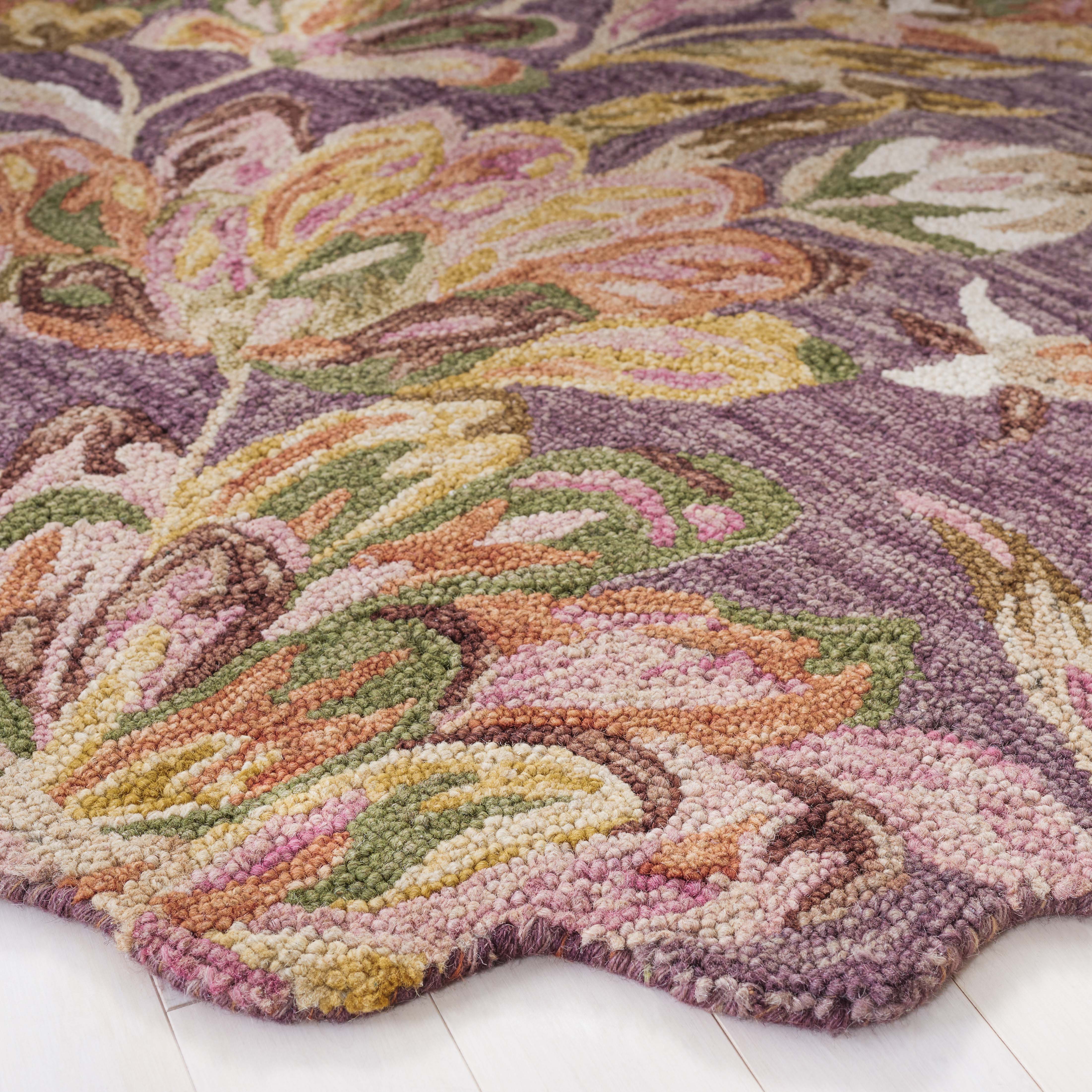 Safavieh Blossom 462 Rug, BLM462 - Purple / Sage