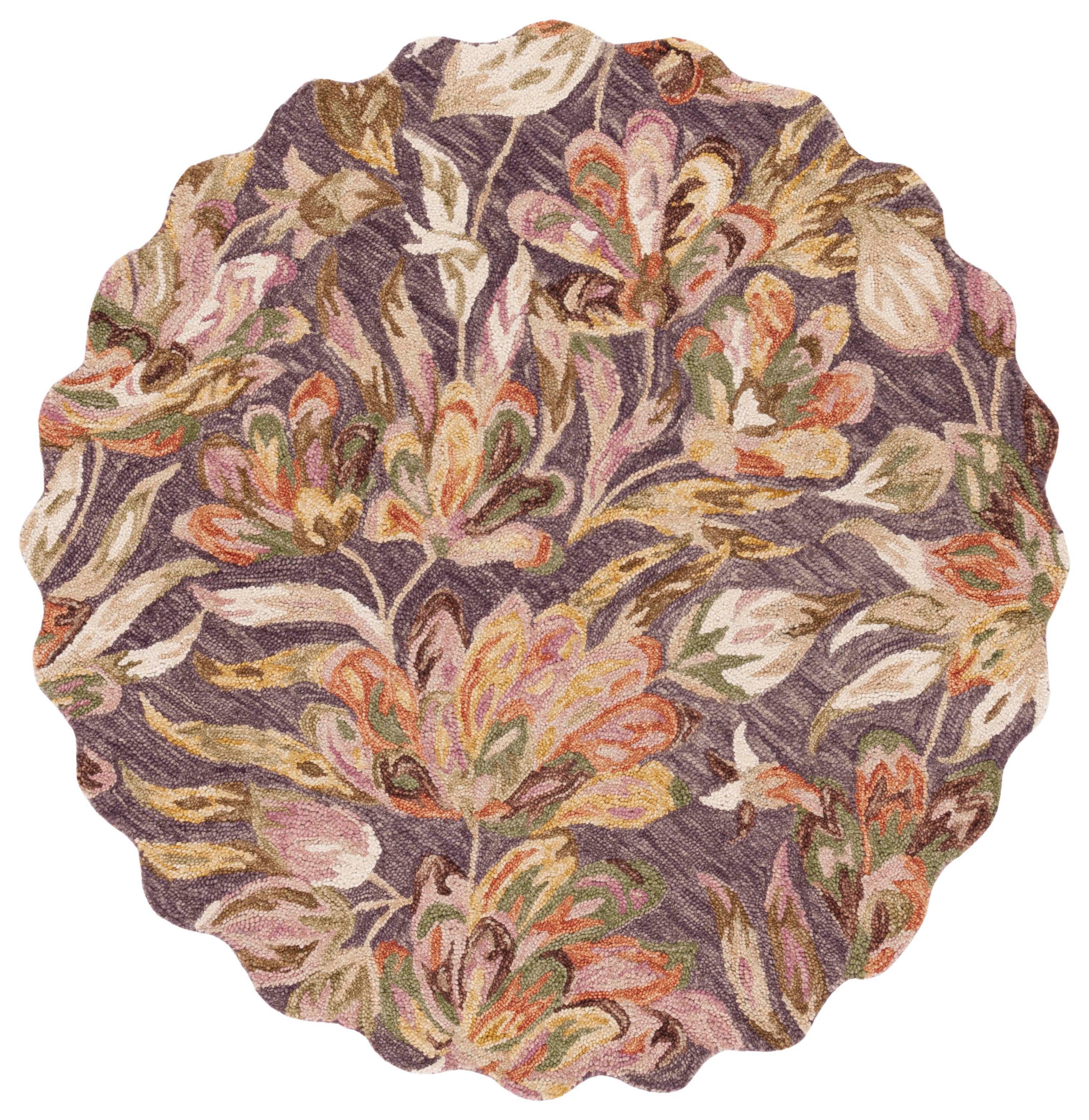Safavieh Blossom 462 Rug, BLM462 - Purple / Sage