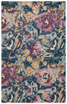 Safavieh Blossom 463 Rug, BLM463 - Light Blue / Plum