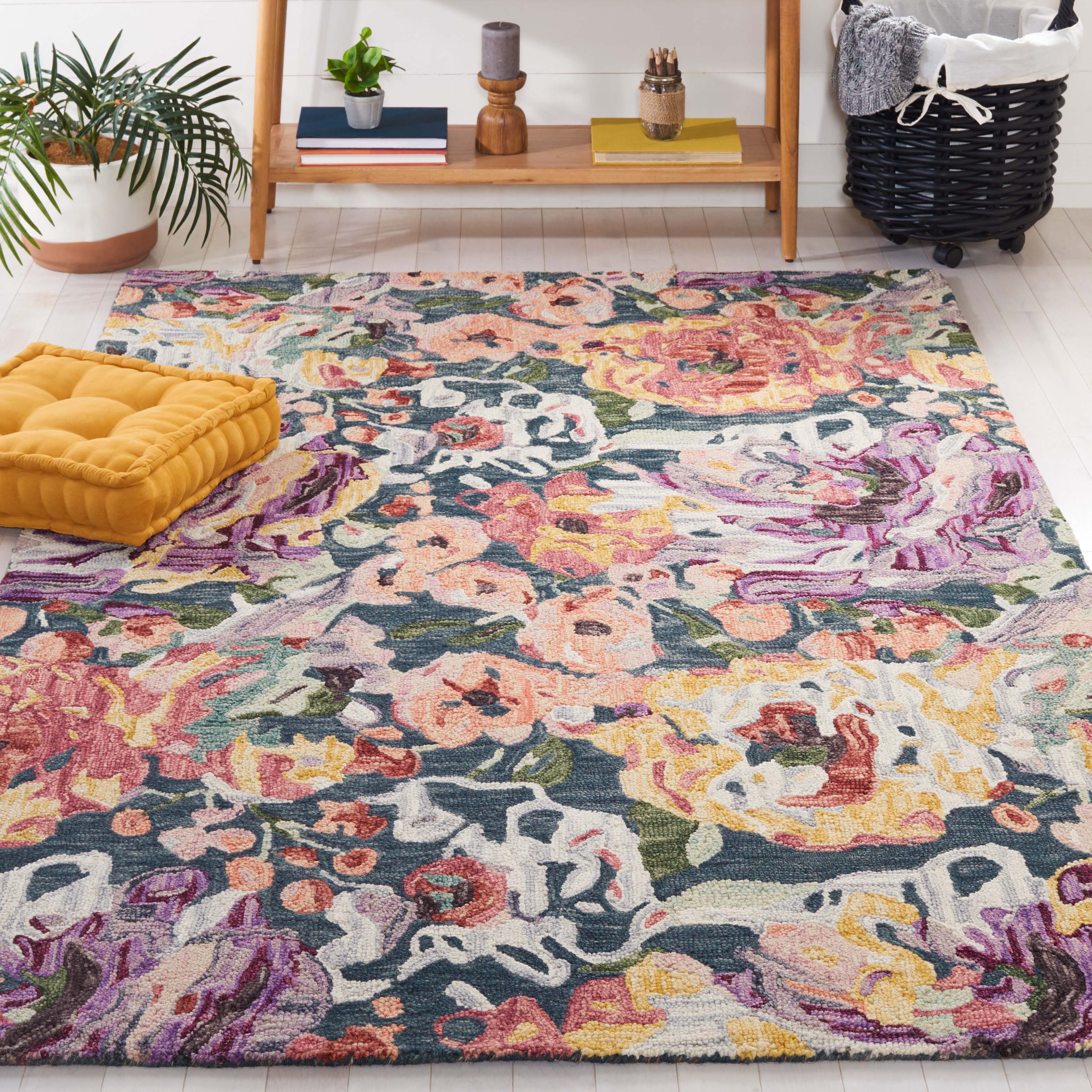 Safavieh Blossom 463 Rug, BLM463 - Blue / Purple