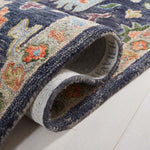 Safavieh Blossom 465 Rug, BLM465 - Dark Grey / Sage