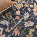 Safavieh Blossom 465 Rug, BLM465 - Dark Grey / Sage