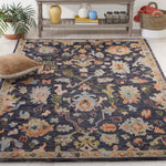 Safavieh Blossom 465 Rug, BLM465 - Dark Grey / Sage