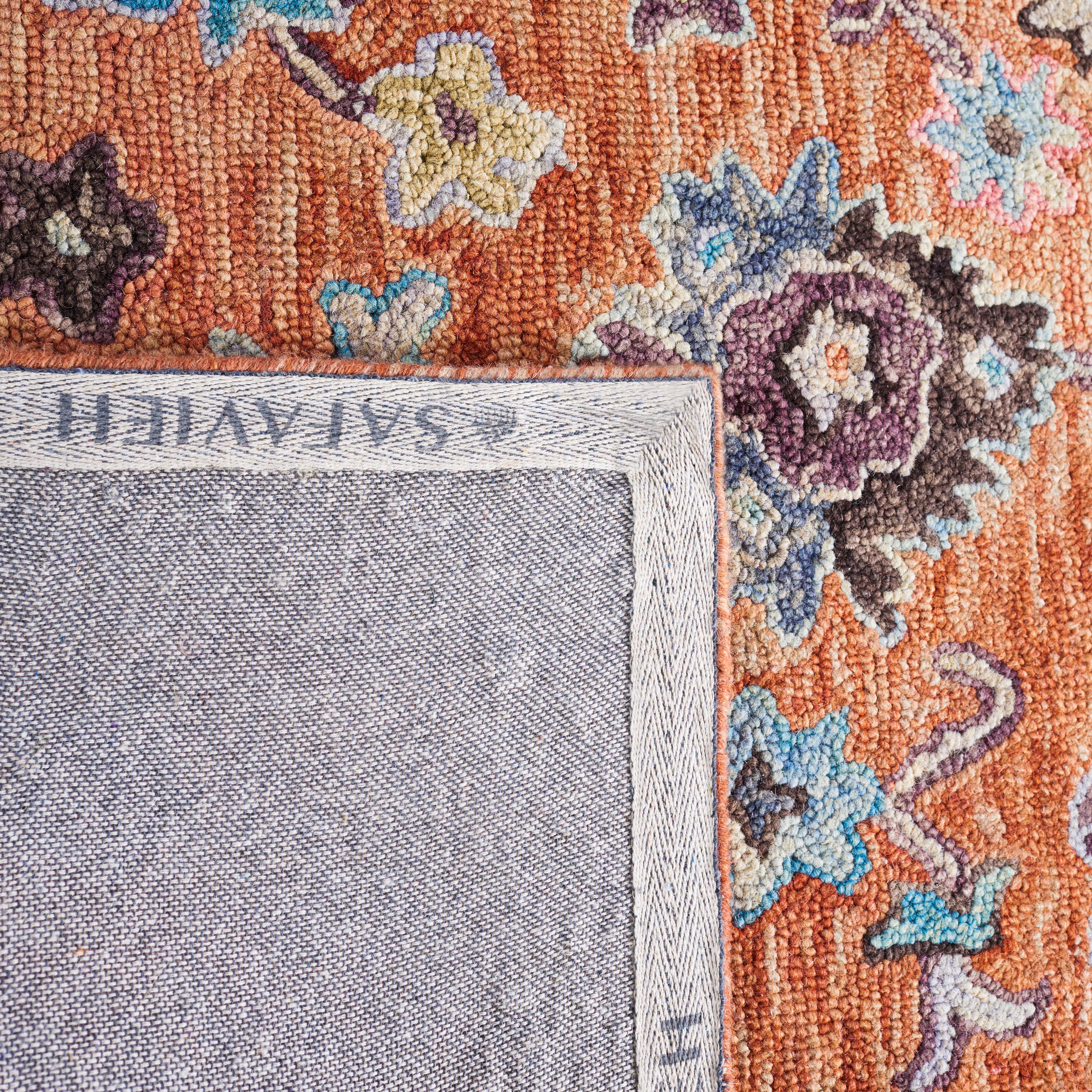 Safavieh Blossom 466 Rug, BLM466 - Rust / Blue