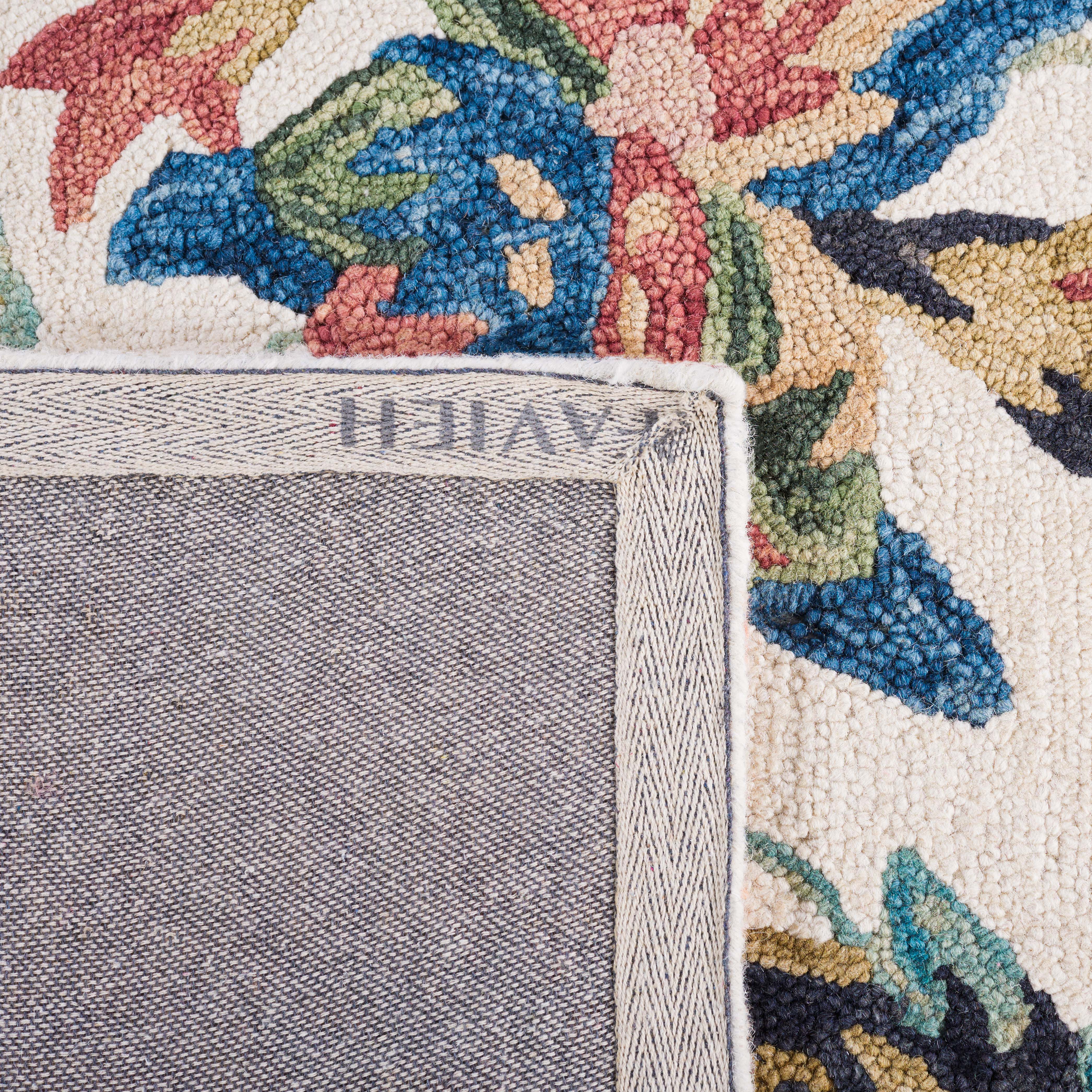 Safavieh Blossom 467 Rug, BLM467 - Ivory / Plum