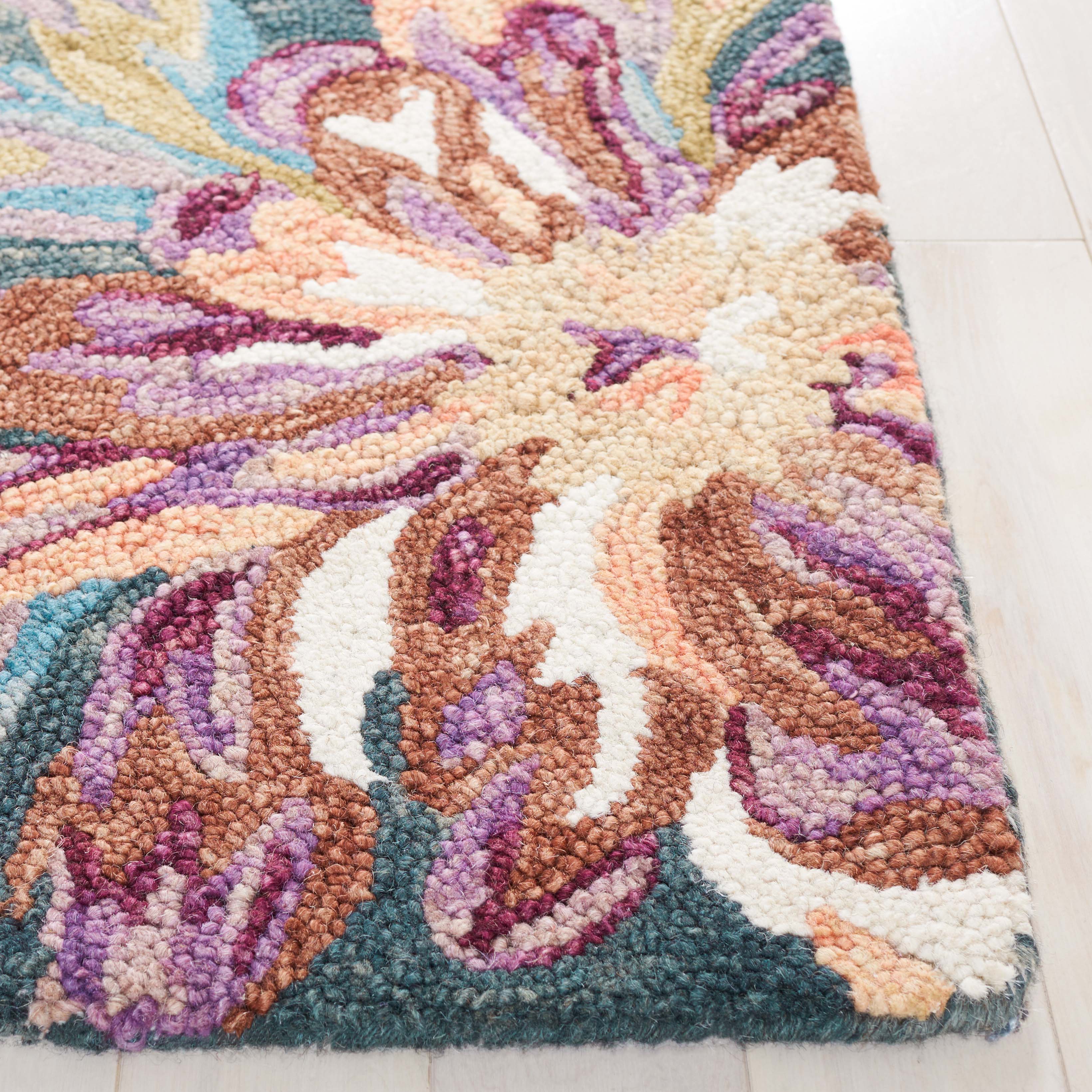 Safavieh Blossom 467 Rug, BLM467 - Grey / Violet