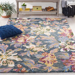 Safavieh Blossom 467 Rug, BLM467 - Grey / Violet