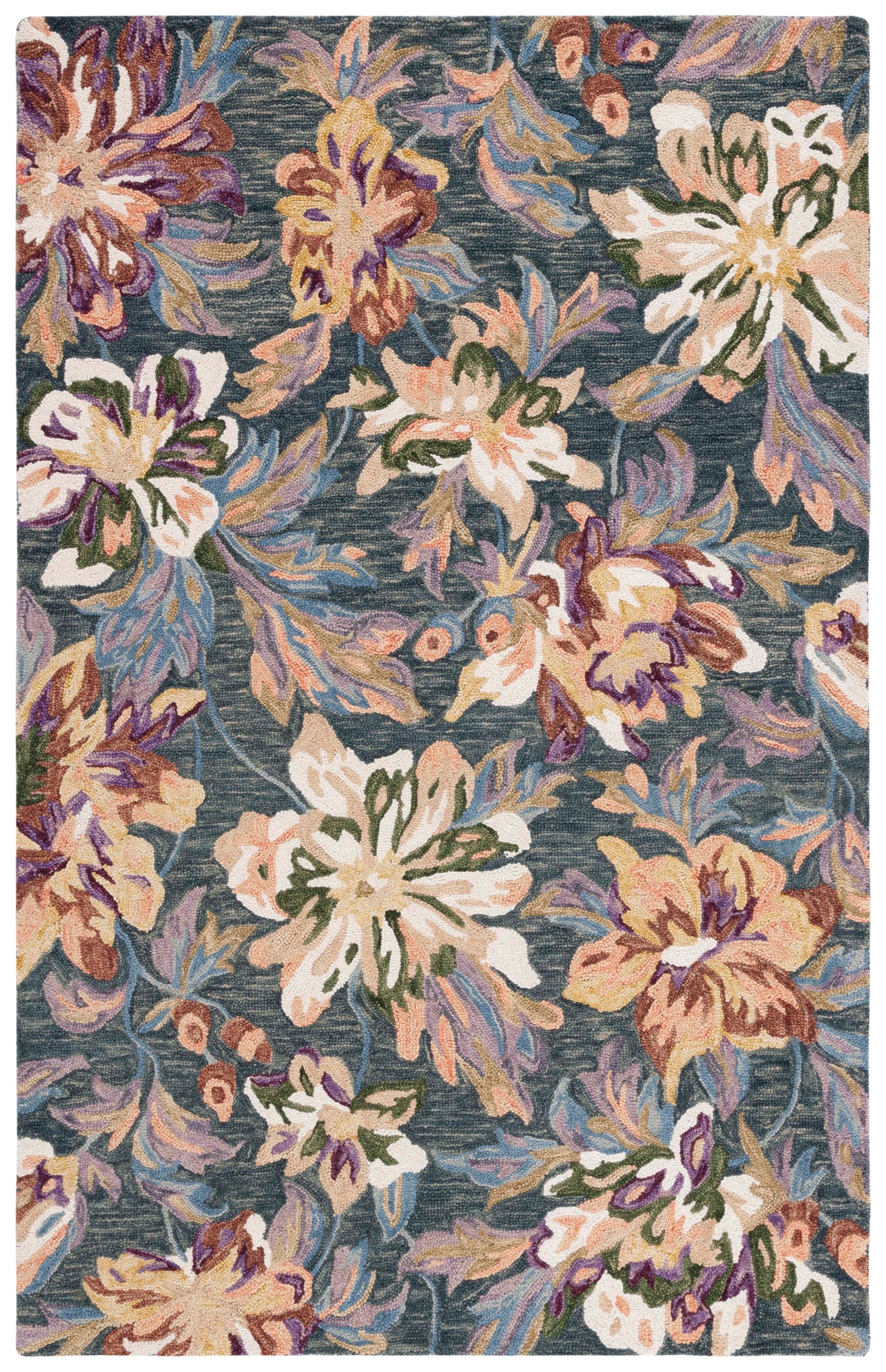 Safavieh Blossom 467 Rug, BLM467 - Grey / Violet