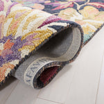 Safavieh Blossom 467 Rug, BLM467 - Charcoal / Plum