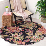 Safavieh Blossom 467 Rug, BLM467 - Black / Plum