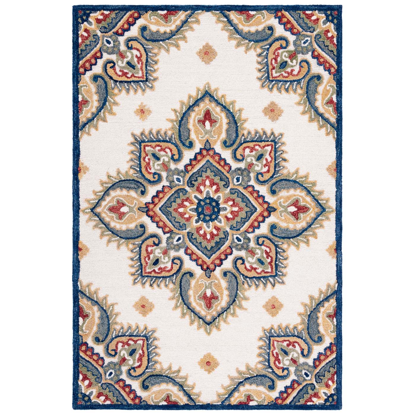 Safavieh Blossom 561 Rug, BLM561 - Ivory / Green