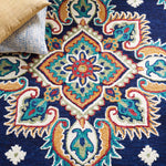 Safavieh Blossom 561 Rug, BLM561 - Navy / Ivory