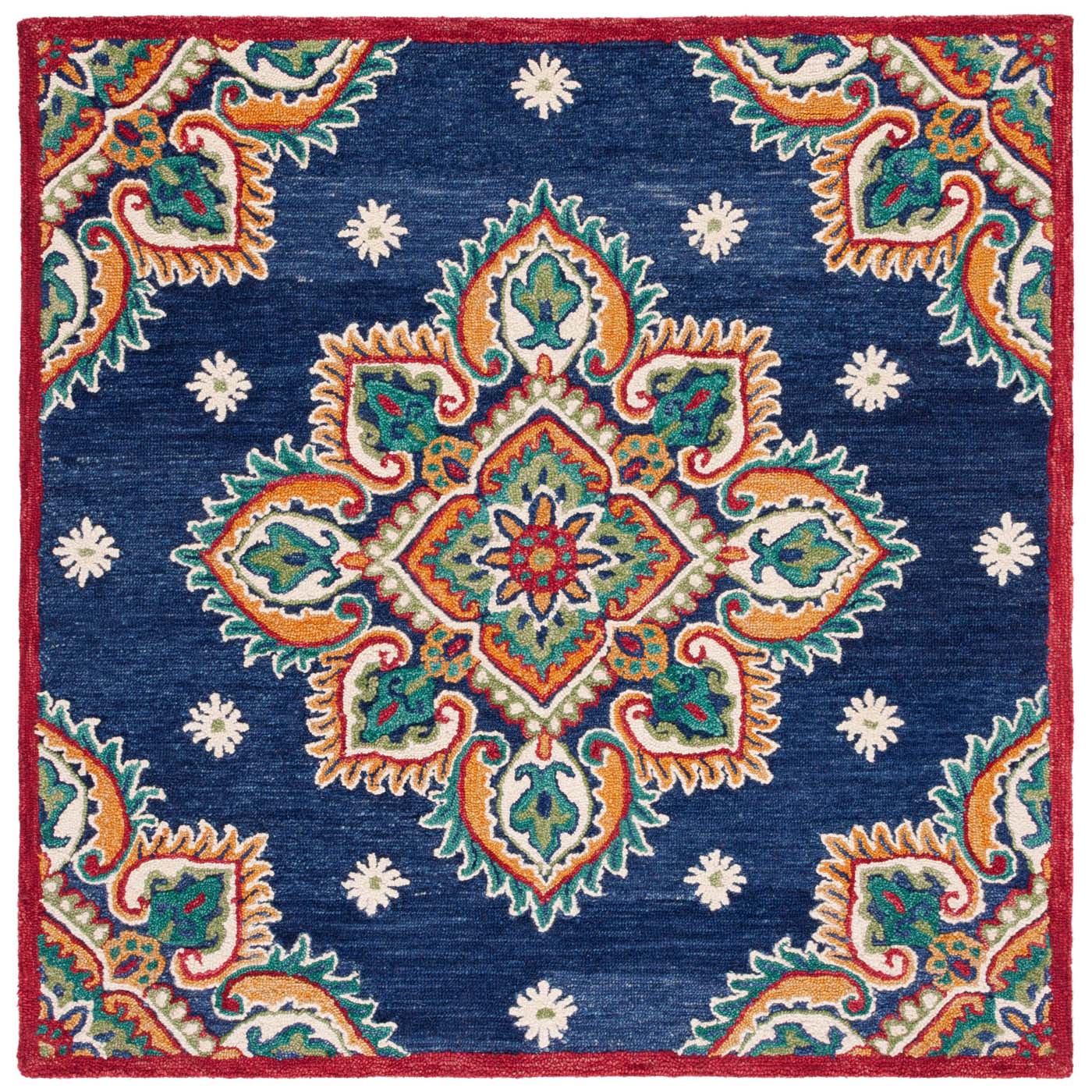 Safavieh Blossom 561 Rug, BLM561 - Navy / Ivory