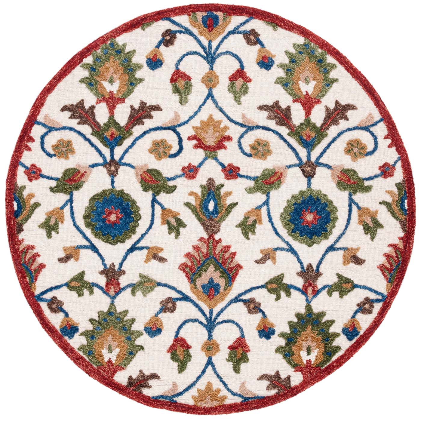 Safavieh Blossom 562 Rug, BLM562 - Ivory / Green