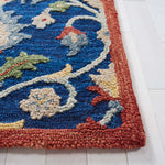 Safavieh Blossom 562 Rug, BLM562 - Blue / Rust