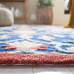 Safavieh Blossom 562 Rug, BLM562 - Blue / Rust