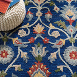 Safavieh Blossom 562 Rug, BLM562 - Blue / Rust