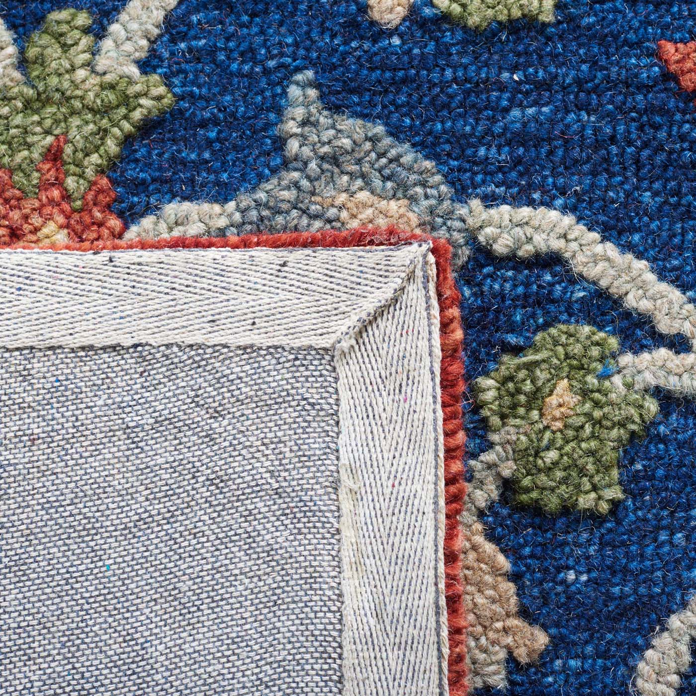Safavieh Blossom 562 Rug, BLM562 - Blue / Rust
