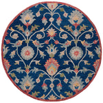 Safavieh Blossom 562 Rug, BLM562 - Blue / Rust