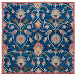 Safavieh Blossom 562 Rug, BLM562 - Blue / Rust