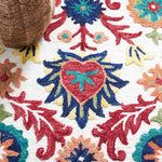 Safavieh Blossom 563 Rug, BLM563 - Ivory / Green
