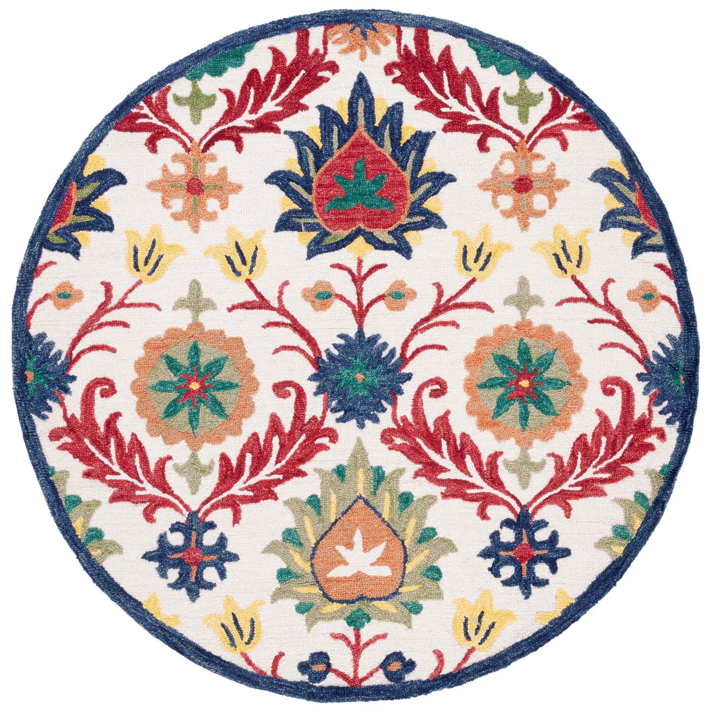 Safavieh Blossom 563 Rug, BLM563 - Ivory / Green