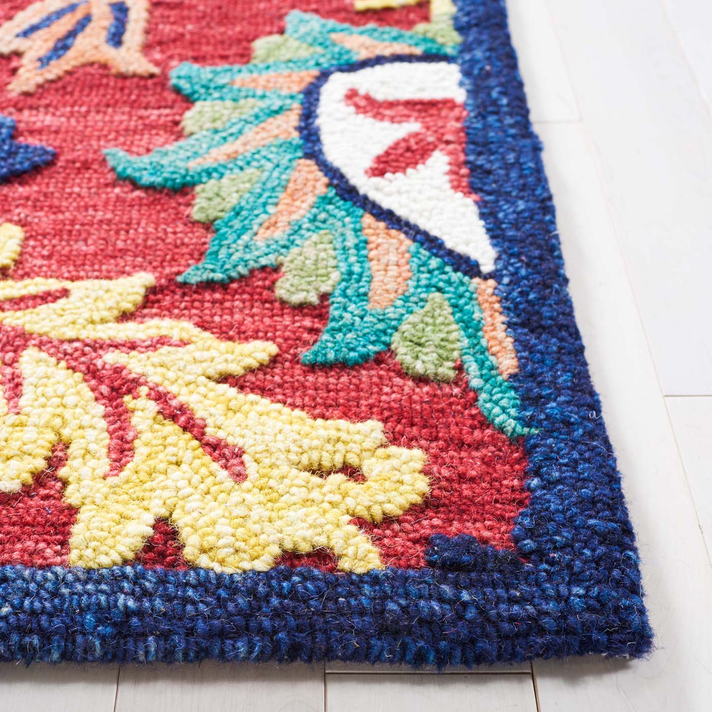 Safavieh Blossom 563 Rug, BLM563 - Red / Yellow