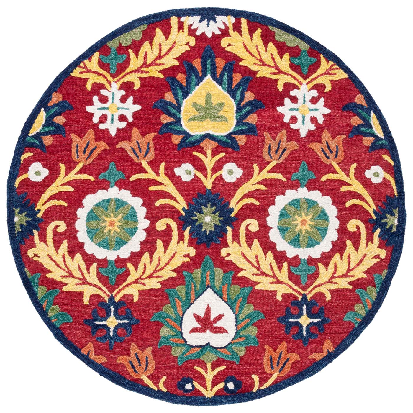 Safavieh Blossom 563 Rug, BLM563 - Red / Yellow