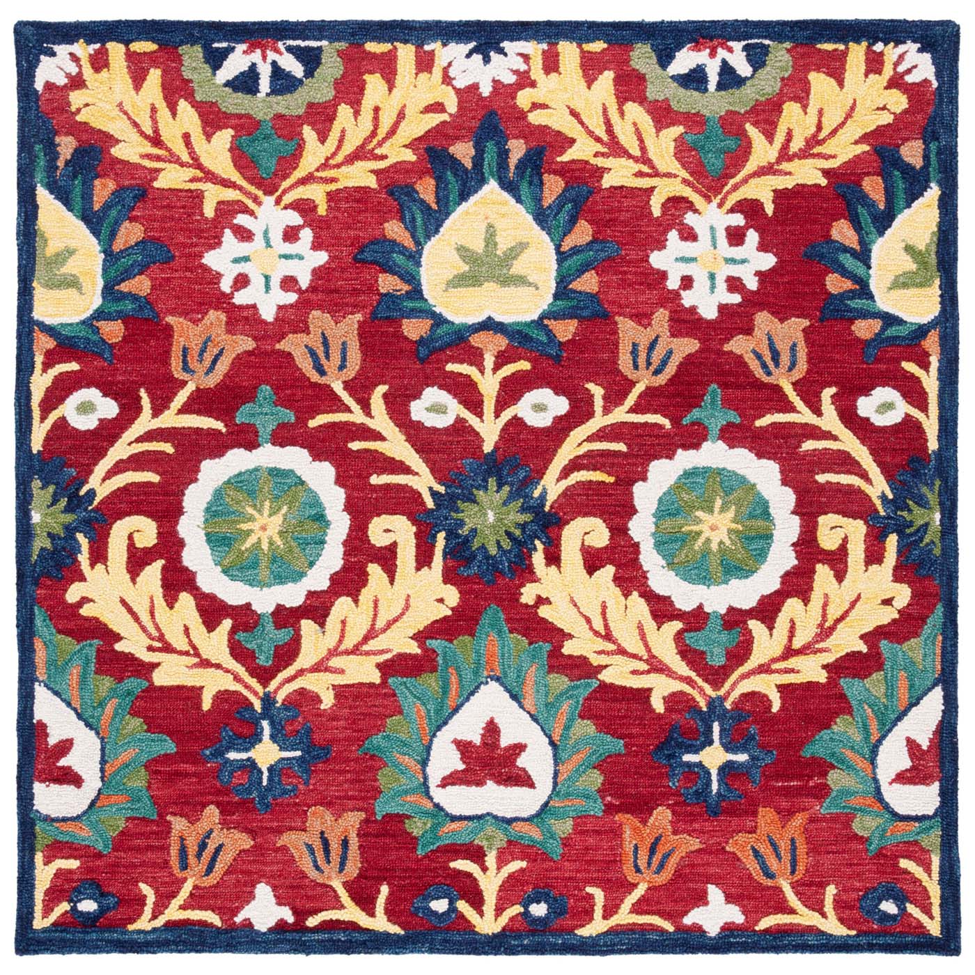 Safavieh Blossom 563 Rug, BLM563 - Red / Yellow