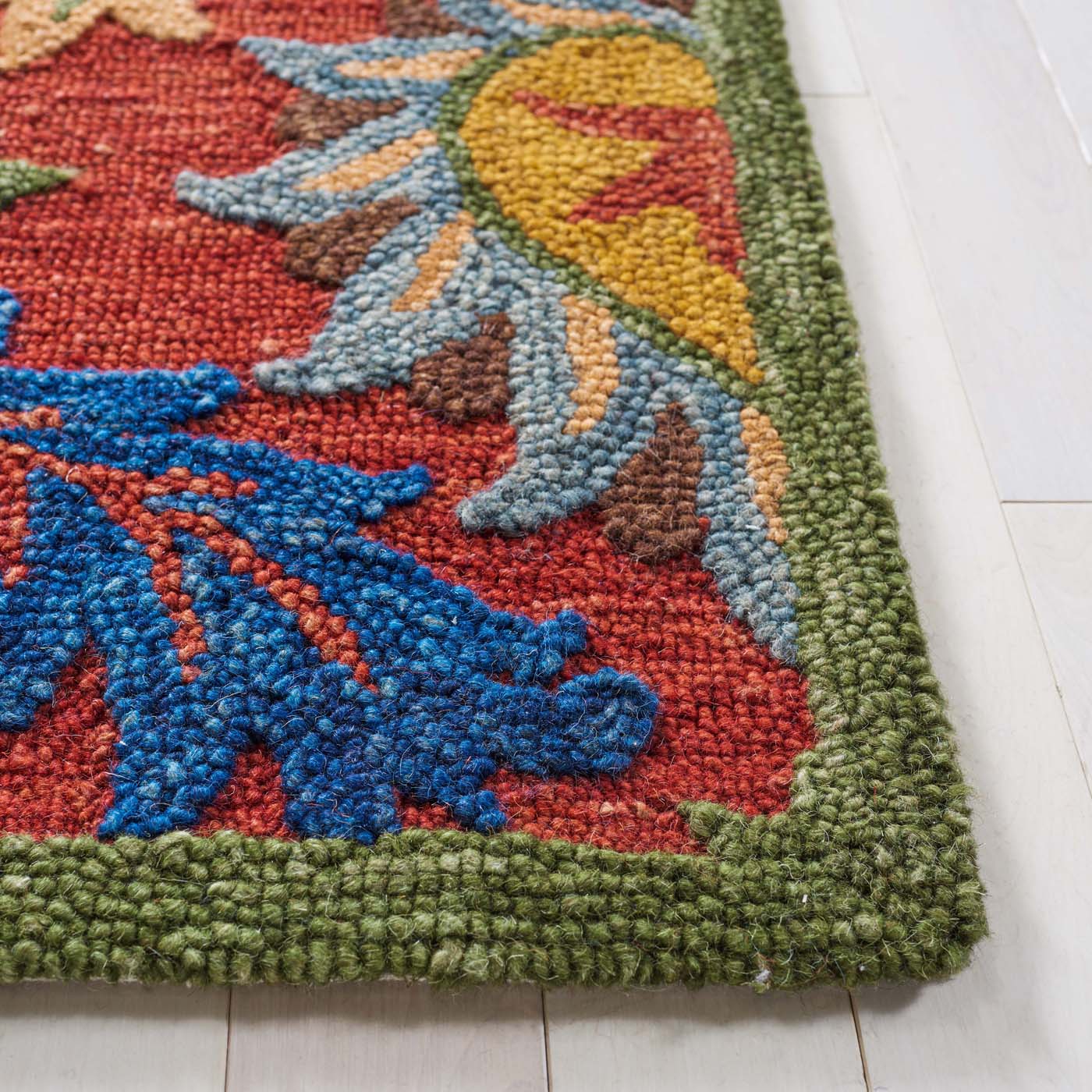Safavieh Blossom 563 Rug, BLM563 - Red / Blue