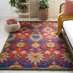 Safavieh Blossom 563 Rug, BLM563 - Red / Blue