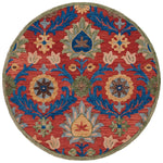 Safavieh Blossom 563 Rug, BLM563 - Red / Blue