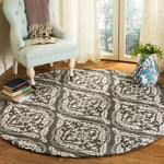 Safavieh Blossom 602 Rug, BLM602 - Charcoal / Ivory