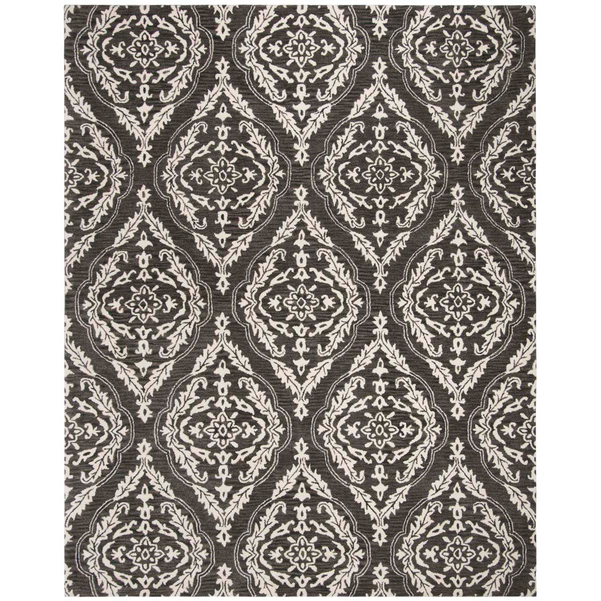 Safavieh Blossom 602 Rug, BLM602 - Charcoal / Ivory