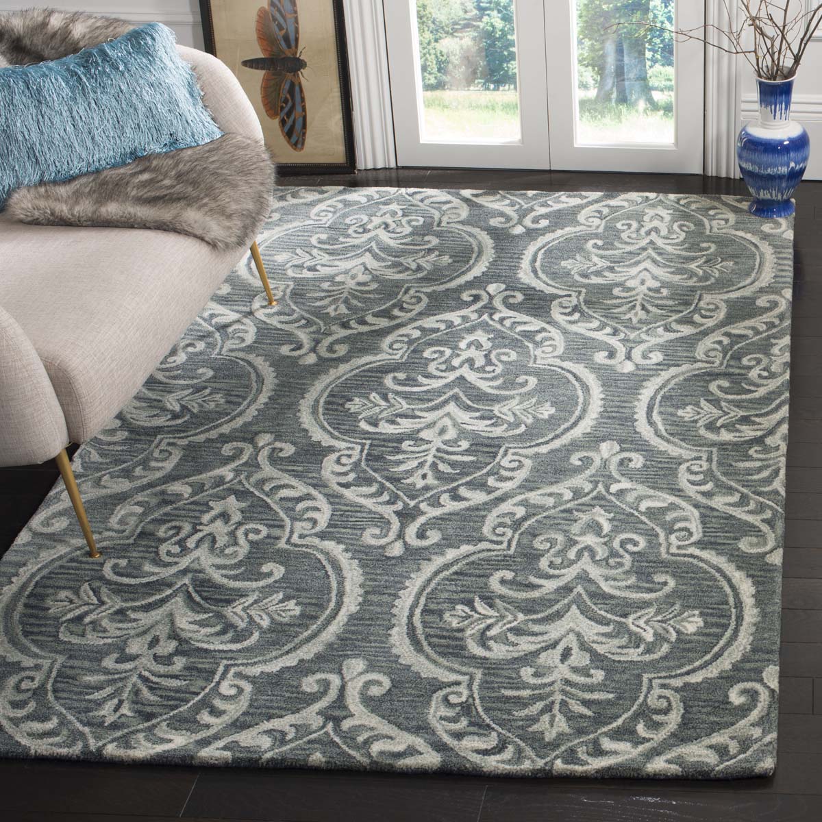 Safavieh Blossom 603 Rug, BLM603 - Blue / Sage