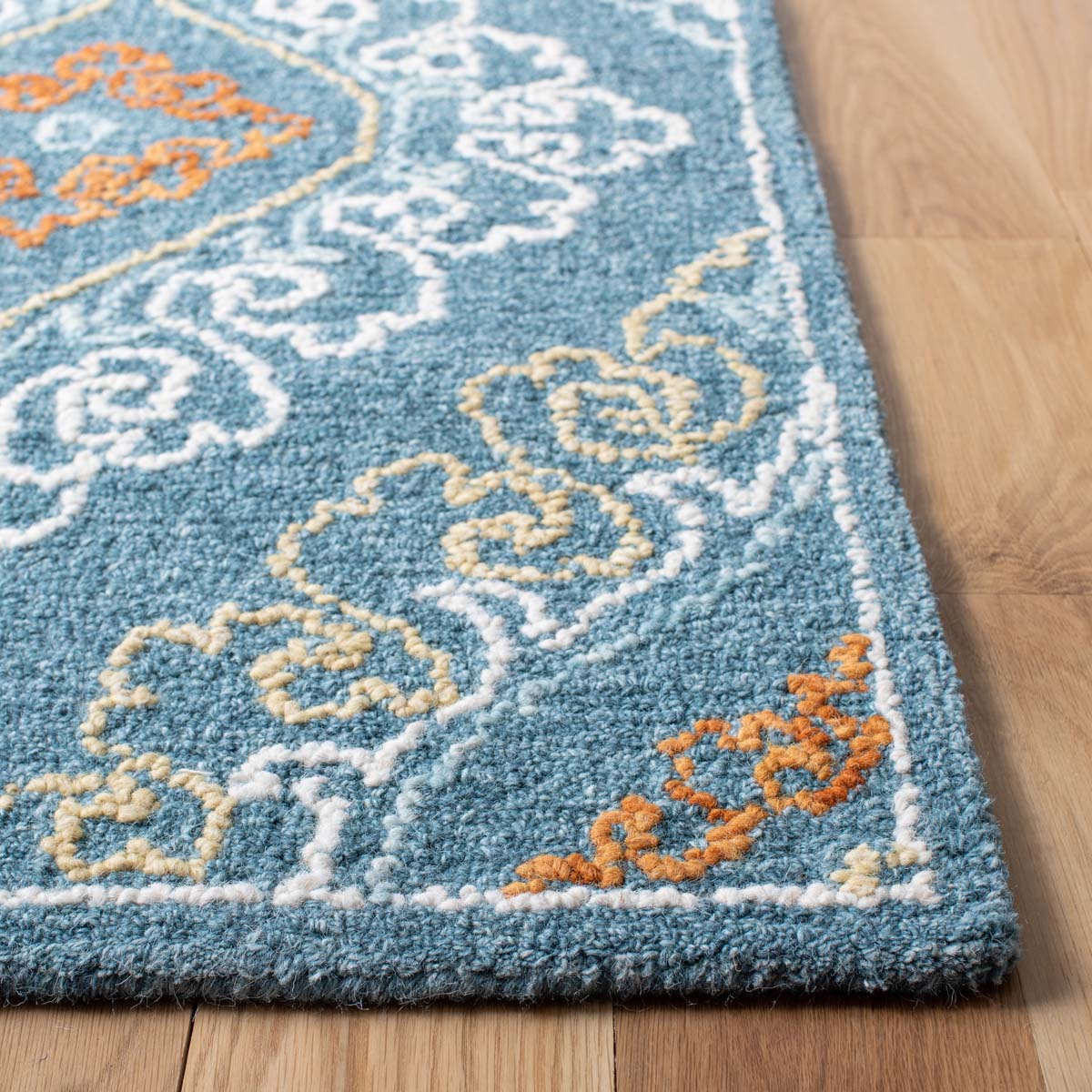 Safavieh Blossom 606 Rug, BLM606 - Blue / Yellow