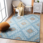 Safavieh Blossom 606 Rug, BLM606 - Blue / Yellow