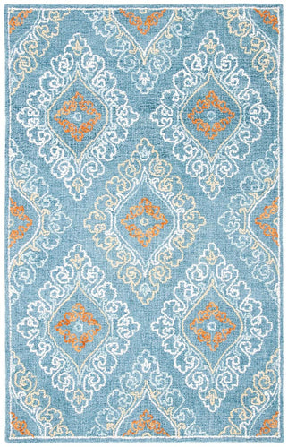 Safavieh Blossom 606 Rug, BLM606 - Blue / Yellow