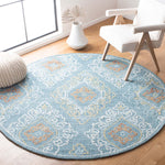 Safavieh Blossom 606 Rug, BLM606 - Blue / Yellow