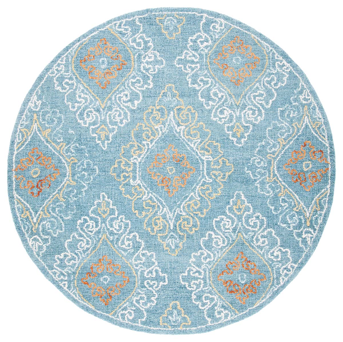 Safavieh Blossom 606 Rug, BLM606 - Blue / Yellow