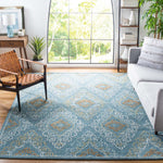 Safavieh Blossom 606 Rug, BLM606 - Blue / Yellow