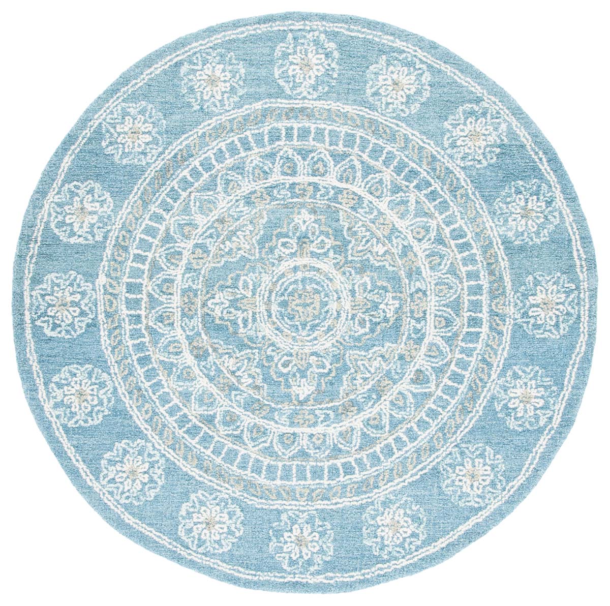 Safavieh Blossom 607 Rug, BLM607 - Blue / Ivory