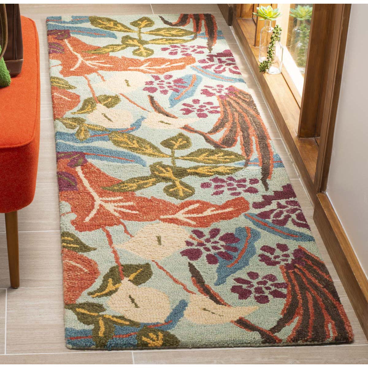 Safavieh Blossom 674 Rug, BLM674 - Blue / Multi