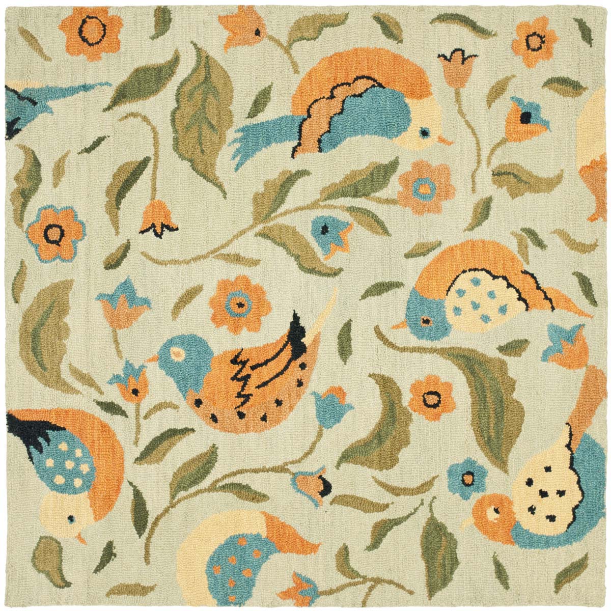 Safavieh Blossom 676 Rug, BLM676 - Sage / Multi