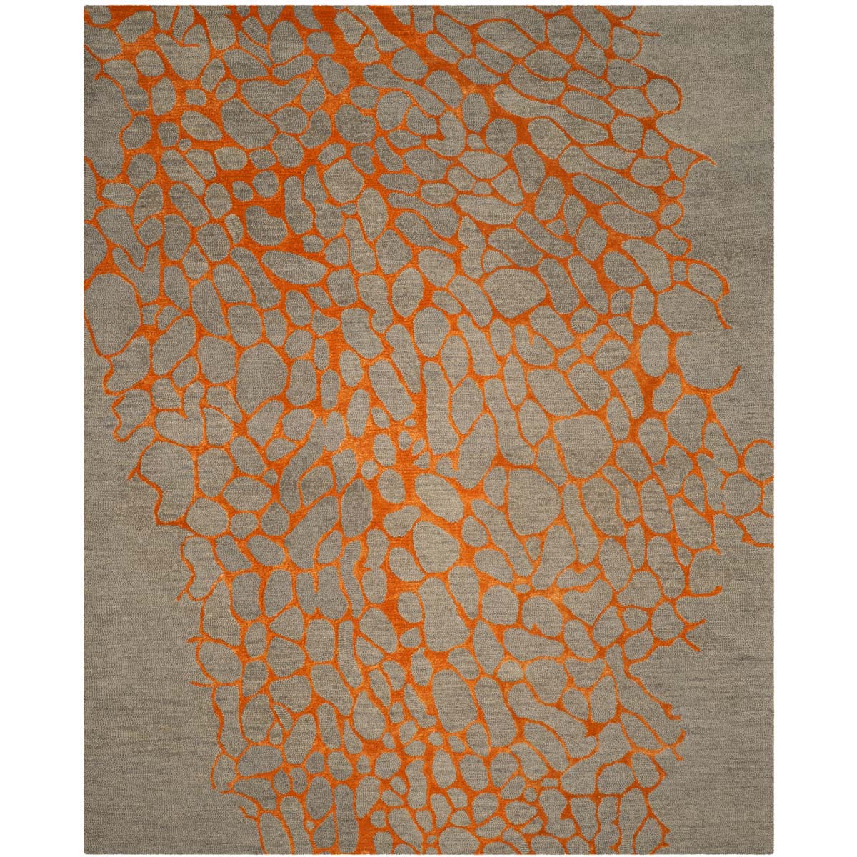 Safavieh Blossom 695 Rug, BLM695 - Grey / Orange