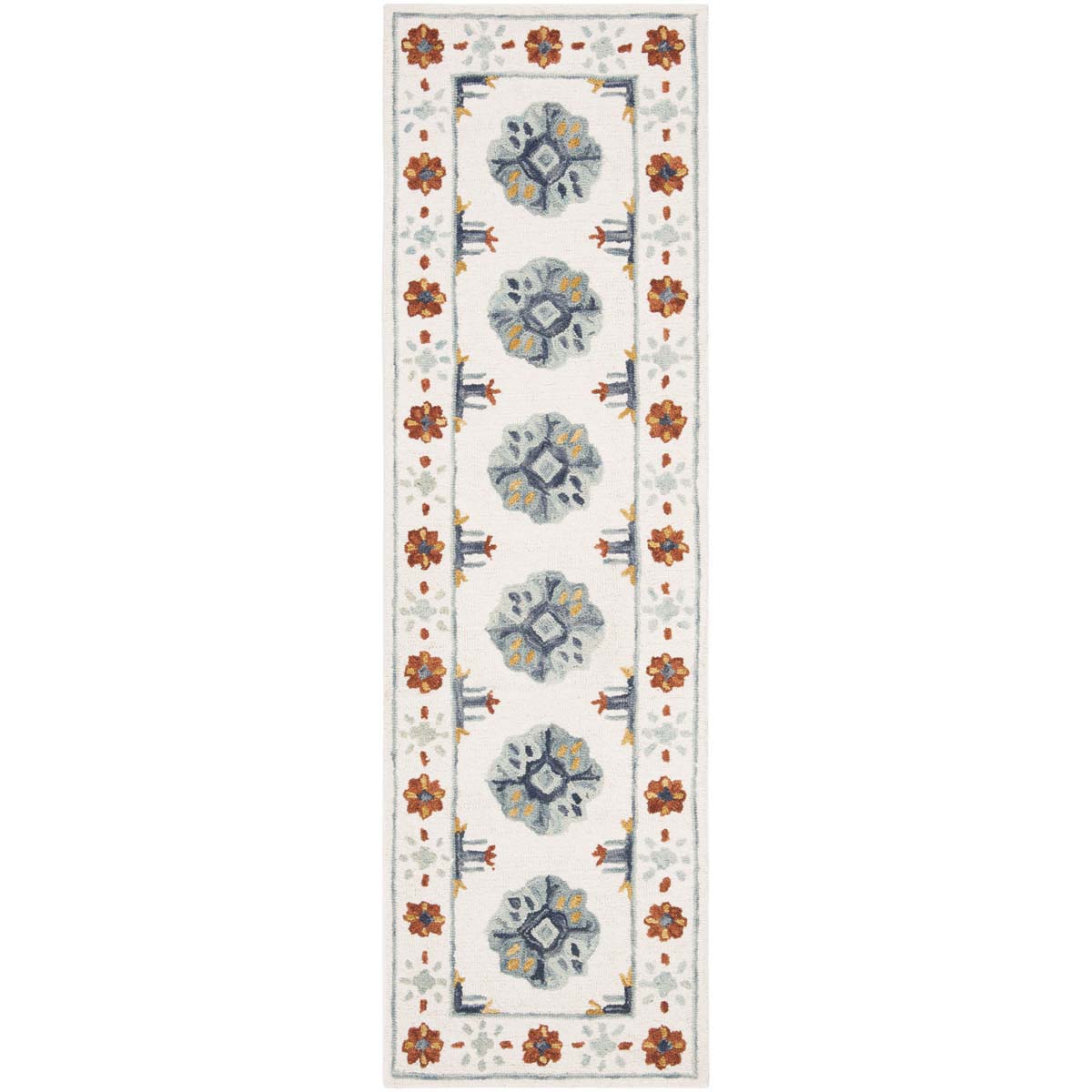 Safavieh Blossom 901 Rug, BLM901 - Blue / Ivory